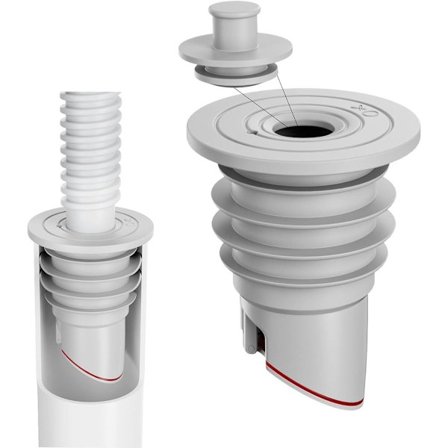 ING Vaskemaskine Afløbsprop, Gulvafløbspropdæksel, Silikone Vask Afløbsforsegling, Vask Afløbsprop, 1.38", 1.57" [(35-40mm)]