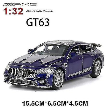 Polaoyi :32 Benz Amg Gt63 Legetøjsmodel i Metal (Blå)
