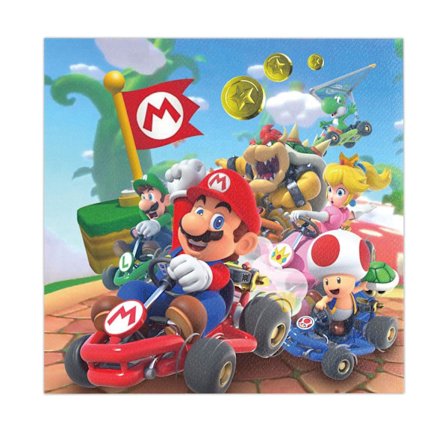 20 kpl Super Mario Servetit Juhlatarvikkeet Syntymäpäiväkoristeet