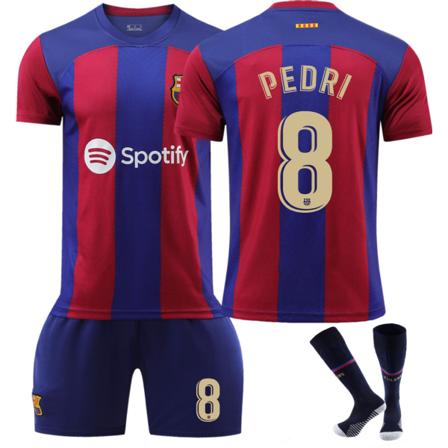 23-24 ny Barcelona nr. 9 Lewandowski nr. 10 Messi trøjedragt NO.8 PEDRL 28