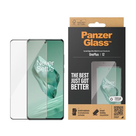 Panzer OnePlus 12 | Ultra-Wide Fit Screen Protector PanzerGlass - High quality tempered glass screen protector