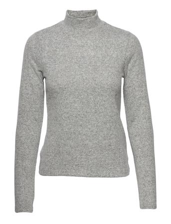 Vmchill Ls Highneck Blouse Bf Grey Vero Moda