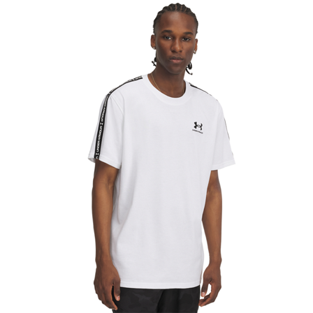 Under Armour Icon HWT Tee Taping T-skjorte Grå