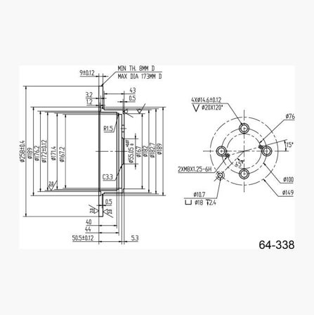 Bromsskiva - Biltema