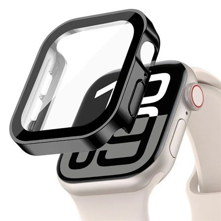 Skal för Apple Watch 10 Fodral 46mm 42mm 45mm 41-44-40mm Härdat Glas Skärmskydd Serie 7 8 9 SE 5 Apple Watch Tillbehör