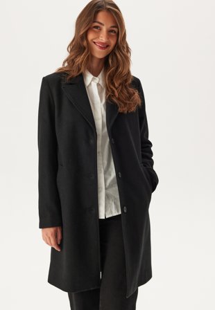 SELECTED Slfnew Alma Wool Coat Noos Black Klær