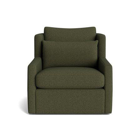 Comfy Sessel in Gear Grün, bequemer Polstersessel, einfarbig, einzigartiges Design, auffälliger Loungesessel für Wohnzimmer, modern, 73cm
