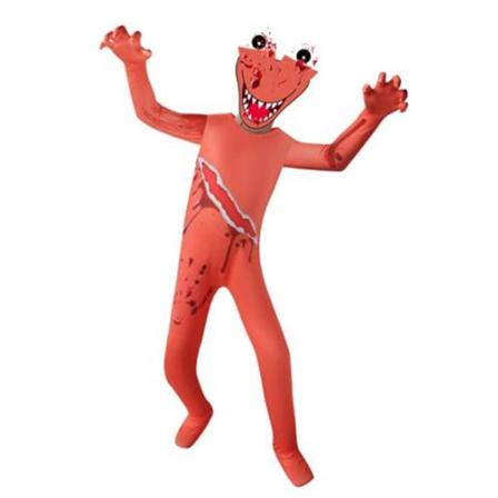 ROBLOX Rainbow Friends Costume Jumpsuit Mask Cosplay Fancy Dress orange