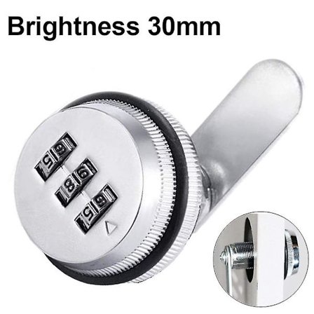 Kodekombinationsspandlås Postkasse Uden Nøgle Til Skab Skuffe 30mm