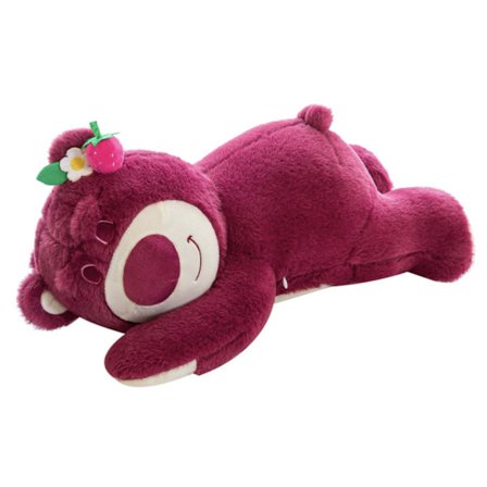 Rød, 50 cm varm sælgende jordbær bamse dukke komfort pude halm