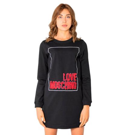 Love Moschino, Short Dresses Czarny, Kobieta, Rozmiar: XL