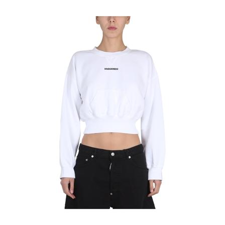 Dsquared2, Sweatshirts Biały, Kobieta, Rozmiar: S