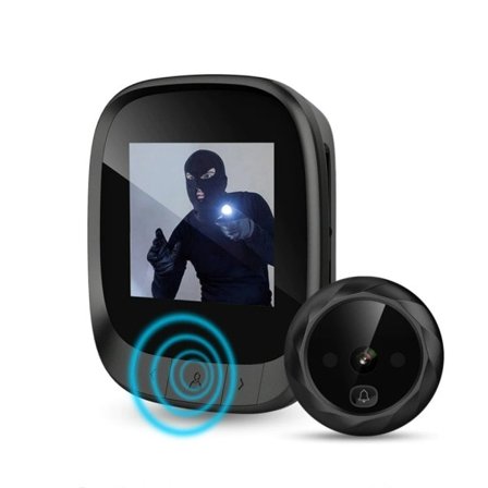 LCD Skærm Elektronisk Dør Seer Klokke IR Nat Dør Kighul Kamera Foto Optagelse Digital Dør Kamera