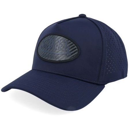 Von Dutch - Blå trucker Keps - Sport Oval Patch Navy A-Frame Trucker @ Hatstore