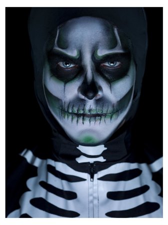 Selvlysende Skjelett Make-Up-Sett