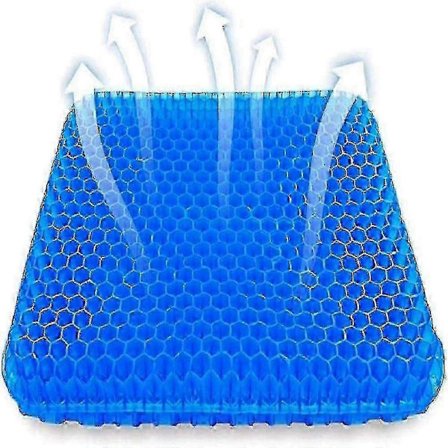 2025 Ortopædisk Gel Sædehynde, Iskias Haleben Smertelindring, Honeycomb Coccyx Kølende Gel Hynde til Hjemmekontor