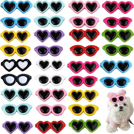 80 Stk Solbriller Perler Flatback Charm Cartoon Solbriller Knapper