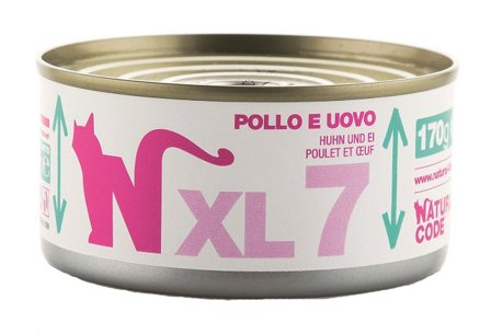 Natural Code XL7 Cibo Umido Con Pollo E Uovo Per Gatti Adulti