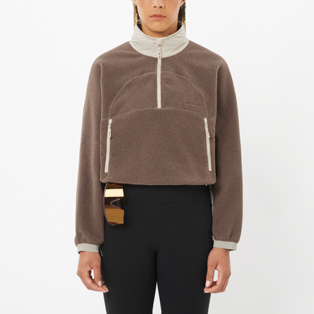 Salomon - Mellanlager Kläder Chroma Fleece Crop Hz W