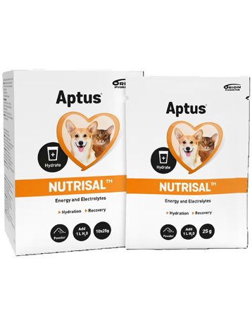 Aptus Nutrisal pulver til hund og katt 10x25 g