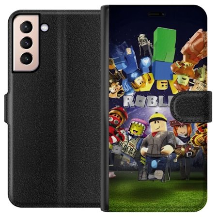 Kompatibelt Lommeboketui til Samsung Samsung Galaxy S21 Roblox Verden - Spilleventyr for Barn og Ungdom