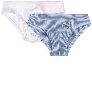 Kids - Petit Bateau 2-Pack Blue Stripe Briefs 2 years - Underwear - 2 years - Blue