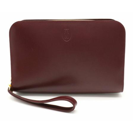 Cartier Vintage, Clutches Rood, Dames, Maat:ONE Size,leer