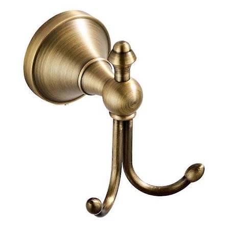 Robe Krokar Antik Mässing Handdukskrokar Handduk Badrock Hängare Dörr Väggkrok Retro Heminredning Badrum