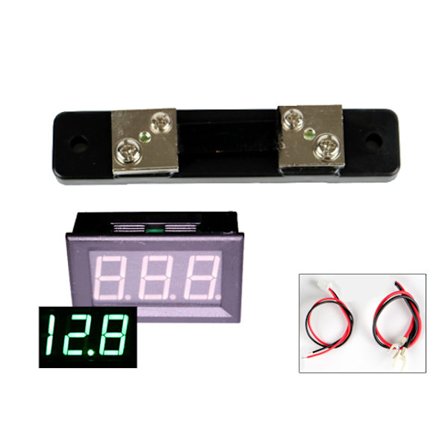 Amperemätare 0-50A DC Digital amp mätare med shunt Superpris !!