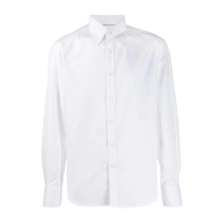 Brunello Cucinelli, Casual Shirts Wit, Heren, Maat:S