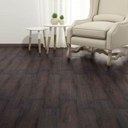 Vidaxl Självhäftande Pvc-golvplankor 5,02 M² 2 Mm Mörkbrun Brun