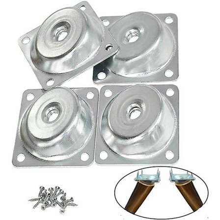 Möbelben i trä, set om 4, soffben 5 tum, klarlackade byråben för soffa