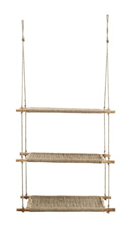 Madam Stoltz Hengende Hylle Jute