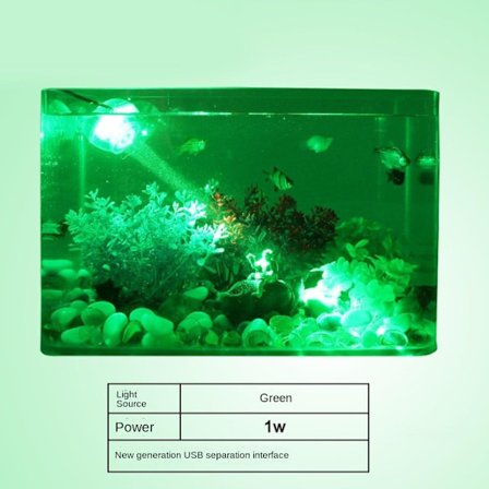 Liten Spotlight LED Aquarium Light GRØNN US US