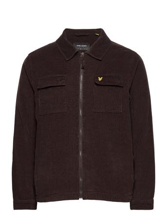Cord Zipthrough Overshirt Overshirts Ruskea Lyle & Scott