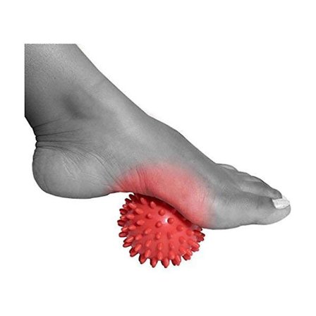 Massageboll - taggig för djup vävnadsmassage, fotmassager, plantar fasciit & djup vävnadsmuskelterapi över hela kroppen - din Compac