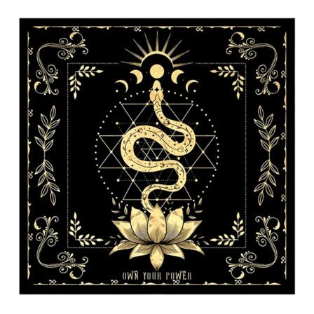 19x19in flanell Tarot Duk Rune Divination Altar Tarot Patch Cover för trollkarl Daglig brädspelskortdyna 25