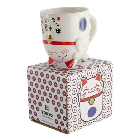 Tokyo design studio Kawaii Lucky Cat -muki 35 cl, sininen