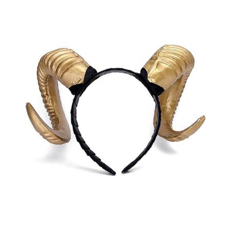 Witch's Horn Pannband Halloween Demon Hair Ornament (1 Guld)