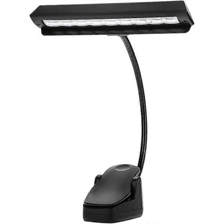 Nodebladslampe med klemme, 9 LED Clip-on Lampe til Nodeblade