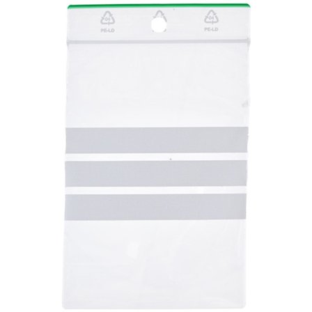 100-Pack - 4x6cm Ziplock / Blixtlåspåsar / Påsar med skrivfält