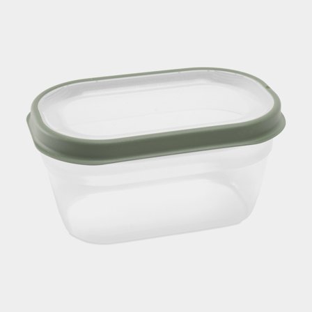 Food container Nordiska Plast Cook It ECO, transparent/khaki green, 500 ml