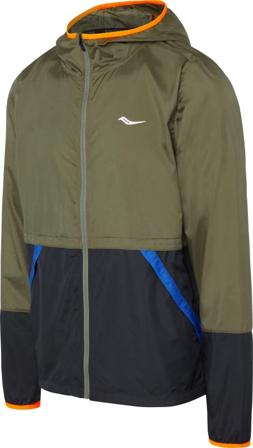 Saucony Men's Packaway Jacket Men unlined workout jackets Green L