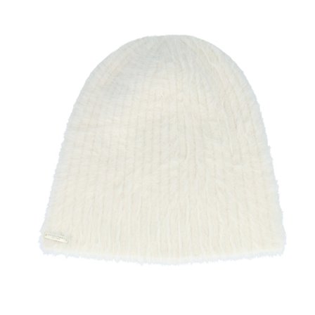 Seeberger - Hvid traditionalbeanie Beanie - Angora Headsock Off White Beanie @ Hatstore