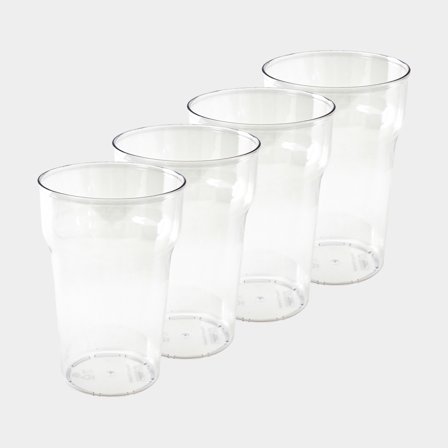 Plastowy kieliszek Nordiska Plast Classic, przezroczysty, 57 cl, 4-pak - Jachtowa