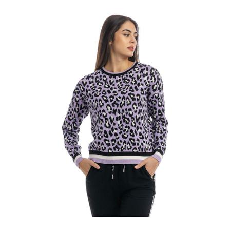 Liu Jo Round-neck Strik Lilla, Dame Striktrøjer
