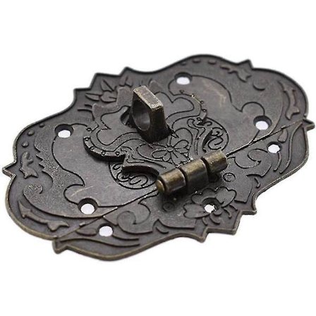 Antiikkinen kotelon haka, vintage-korurasia, lahjarasia, matkalaukun haka, koukku, huonekalujen solkilukko, 5 kpl