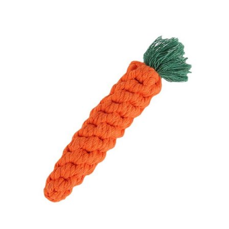 Kæledyrs Gulerods Bomulstovrebøjle Håndvævet Tandrensning Molar Knude R