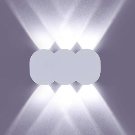 6W LED Vägglampa för inomhus, Modern rektangulär vägglampa upp och ner