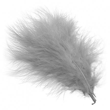 Marabou Plumes - Shad Gray